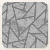 grijs mozaïekpatroon kartonnen onderzetters (Voorkant)