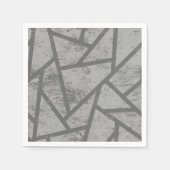 grijs mozaïekpatroon servet (Voorkant)