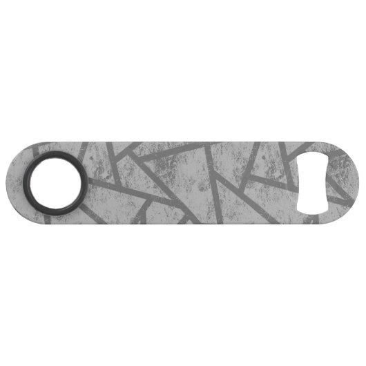 grijs mozaïekpatroon speed flessenopener (Voorkant (Horizontaal))