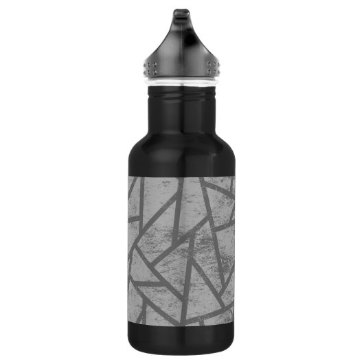 grijs mozaïekpatroon waterfles (Rechts)