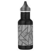 grijs mozaïekpatroon waterfles (Links)