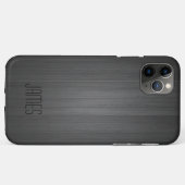 Grijs namaak hout Case-Mate iPhone case (Achterkant (horizontaal))
