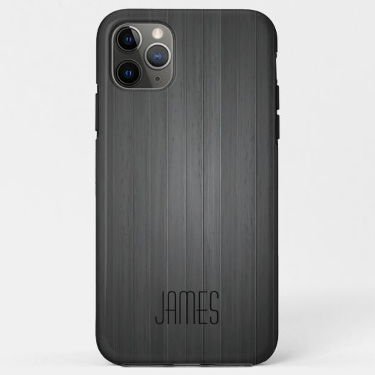 Grijs namaak hout Case-Mate iPhone case (Achterkant)