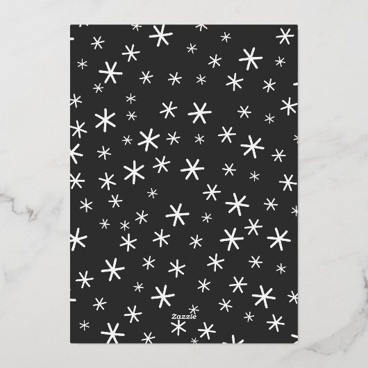 Grijs Nieuwjaar vrede uit 2020 manuscript 3 foto's Folie Feestdagenkaart (Achterkant)