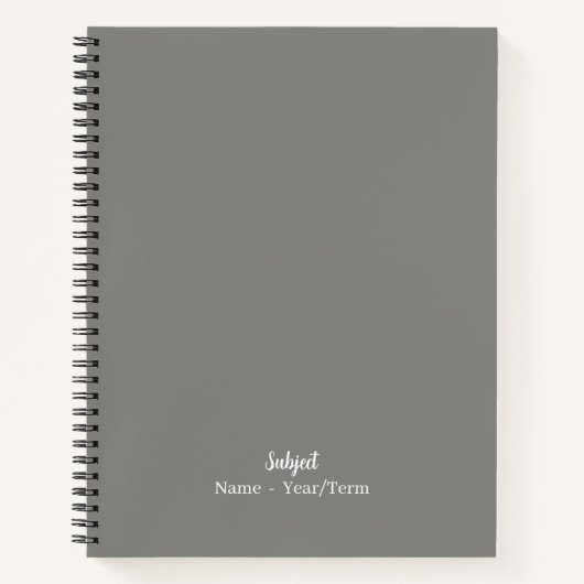 Grijs Notitieboek (Voorkant)