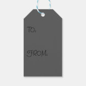 Grijs nr. 1, Grijze Label Cadeaulabel (Achterkant)