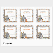 Grijs Oerwoud Dieren Boek Bord bookplate label (Vel)