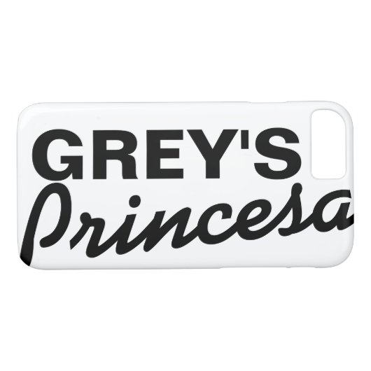 Grijs officiële Princesa-telefoongeval Case-Mate iPhone Case (Achterkant (Horizontaal))