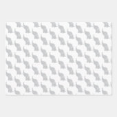 Grijs Olifantpatroon Inpakpapier Vel (Voorkant)