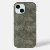Grijs Olive Denim Patroon Case-Mate iPhone Case (Achterkant)