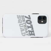 Grijs Onderdruk 70e verjaardagsesquad Case-Mate iPhone Case (Achterkant (horizontaal))