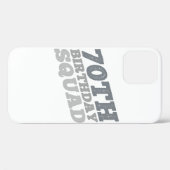Grijs Onderdruk 70e verjaardagsesquad Case-Mate iPhone Case (Achterkant (horizontaal))