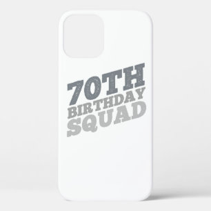 Grijs Onderdruk 70e verjaardagsesquad Case-Mate iPhone Case