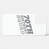 Grijs Onderdruk 70e verjaardagsesquad Case-Mate iPhone Case (Achterkant (horizontaal))