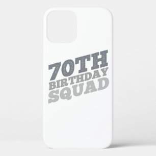 Grijs Onderdruk 70e verjaardagsesquad Case-Mate iPhone Case
