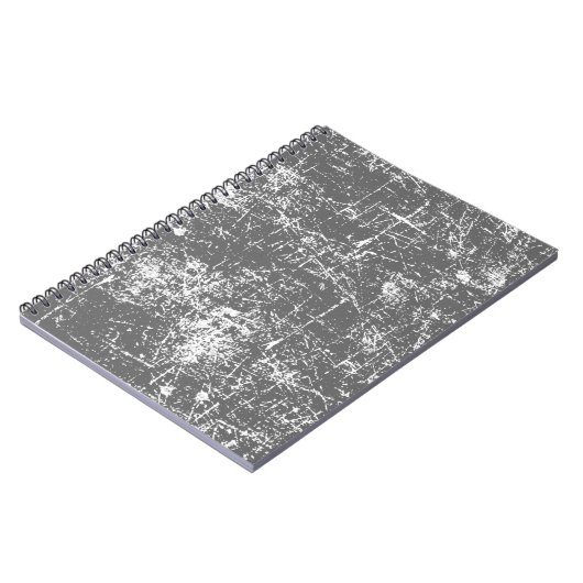 Grijs Onderdruk Notitieboek (Linkerzijde)