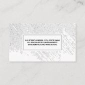 grijs ondergrondse patroon visitekaartje (Achterkant)