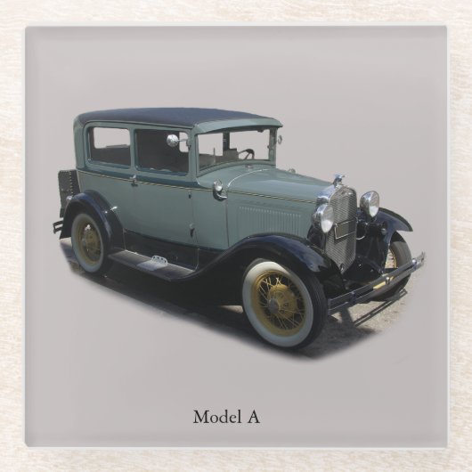Grijs onderzetter van model A (Voorkant)