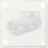 Grijs onderzetter van model A (Achterkant)