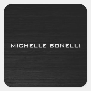 Grijs ontwerp Achtergrond van grijs hout Vierkante Sticker