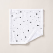 Grijs ontwerp bad handdoek (Wasdoekje)