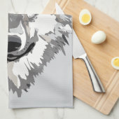 Grijs ontwerp theedoek (Quarter Fold)