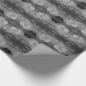 Grijs ontwerp van de ijskolbel cadeaupapier (Hoek)