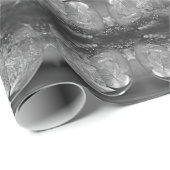 Grijs ontwerp van de ijskolbel cadeaupapier (Rol Hoek)