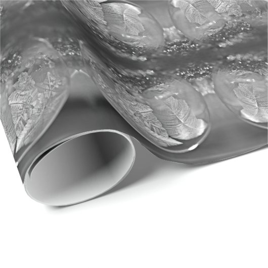 Grijs ontwerp van de ijskolbel cadeaupapier (Rol Hoek)