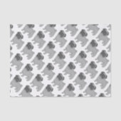 Grijs ontwerp van de pug tissuepapier (Voorkant)