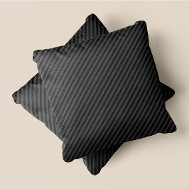 Grijs op grijs gestreept Eenvoudig & Chic accent Kussen