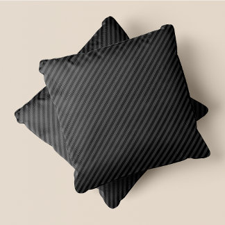 Grijs op grijs gestreept Eenvoudig & Chic accent Kussen