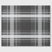 Grijs op grijs plaid cadeaupapier (Vlak)