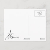 Grijs op Grijze paardenkunst Briefkaart (Achterkant)