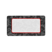 Grijs op het label Grijze Floral Damask Return (Voorkant)