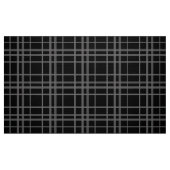 Grijs op zwart Tartan Plaid Pattern Design Stof (Fat Quarter)