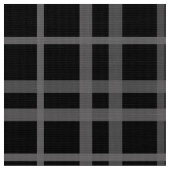 Grijs op zwart Tartan Plaid Pattern Design Stof (Close Up)