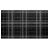 Grijs op zwart Tartan Plaid Pattern Design Stof (Yard (91,4 cm))