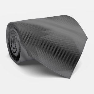 Grijs Op Zwarte Futuristische Abstracte Diagonale  Stropdas