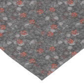 Grijs & oranje bloemmotief subtiele cute boho stij tafelkleed (Gekanteld)