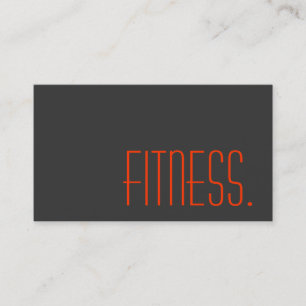 Grijs Oranje Personal Trainer Fitness Visitekaartj Visitekaartje