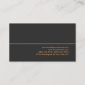 Grijs Oranje Rood Duidelijk Trend Standaard Visite Visitekaartje (Achterkant)