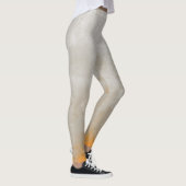 Grijs Oranje Witte bijtong Leggings (Rechts)