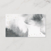 Grijs over het Baby shower van de maan Informatiekaartje (Achterkant)