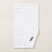 Grijs Paard Design Met Monogram Bad Handdoek (Handdoek)
