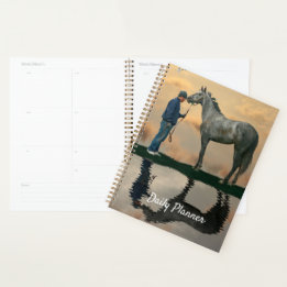 Grijs Paard en bruidegom OTTB Dagelijkse Planner