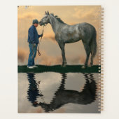 Grijs Paard en bruidegom OTTB Dagelijkse Planner (Achterkant)