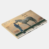 Grijs Paard en bruidegom OTTB gastenboek (Hoek)