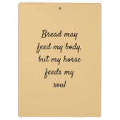 Grijs Paard en bruidegom OTTB klembord (Achterkant)