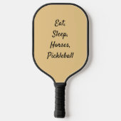 Grijs Paard en bruidegom OTTB Pickleball Paddle (Achterkant)